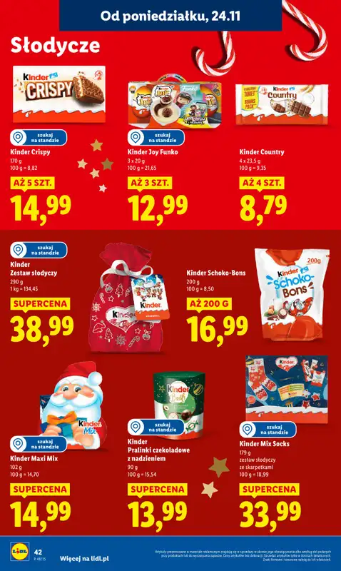 Lidl - gazetka promocyjna Oferta od poniedziałku od poniedziałku 24.11 do środy 26.11 - strona 42