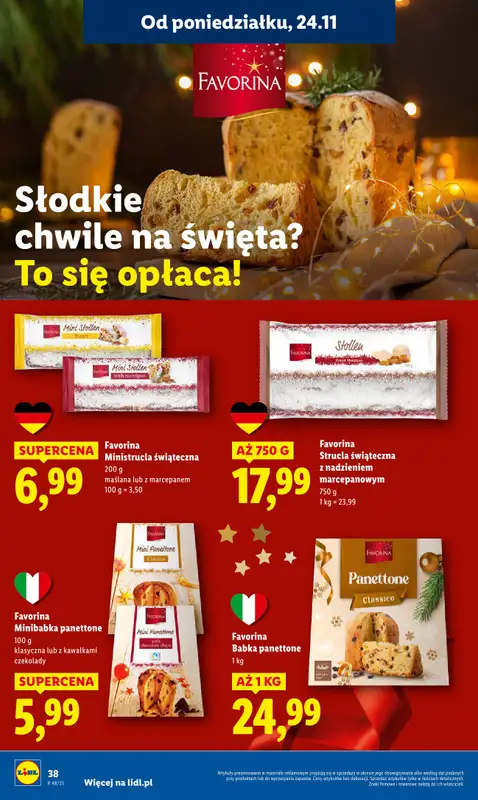 Lidl - gazetka promocyjna Oferta od poniedziałku od poniedziałku 24.11 do środy 26.11 - strona 38