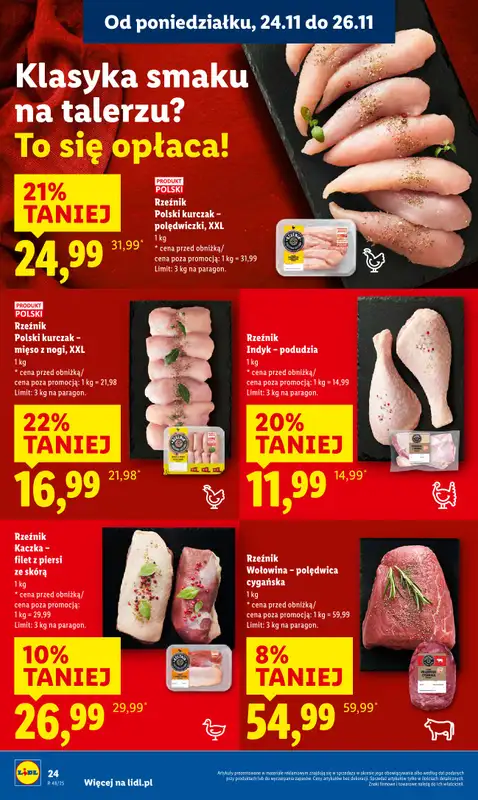 Lidl - gazetka promocyjna Oferta od poniedziałku od poniedziałku 24.11 do środy 26.11 - strona 24