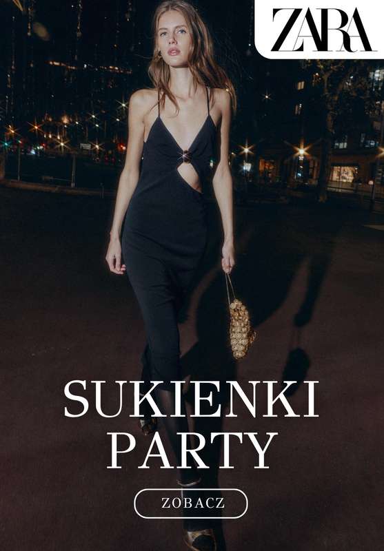 Zara - gazetka promocyjna Sukienki na imprezę od wtorku 25.11 
