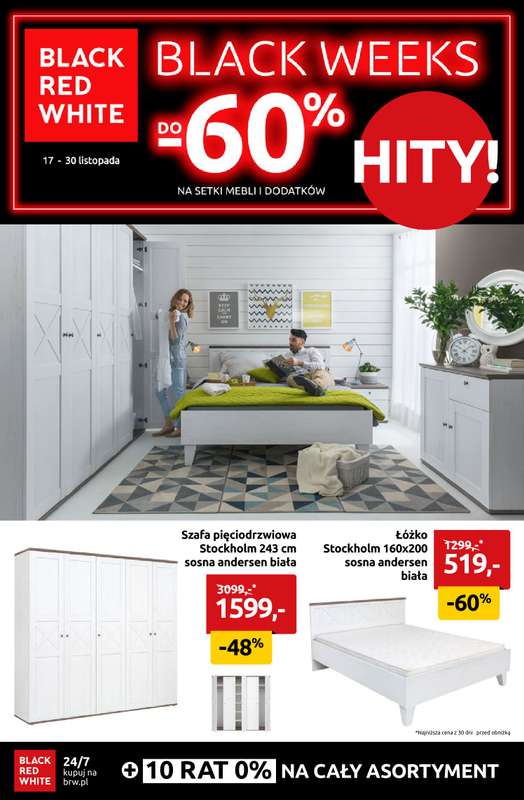 Black Red White - gazetka promocyjna Hity Black Weeks do -55% od wtorku 25.11 do niedzieli 30.11