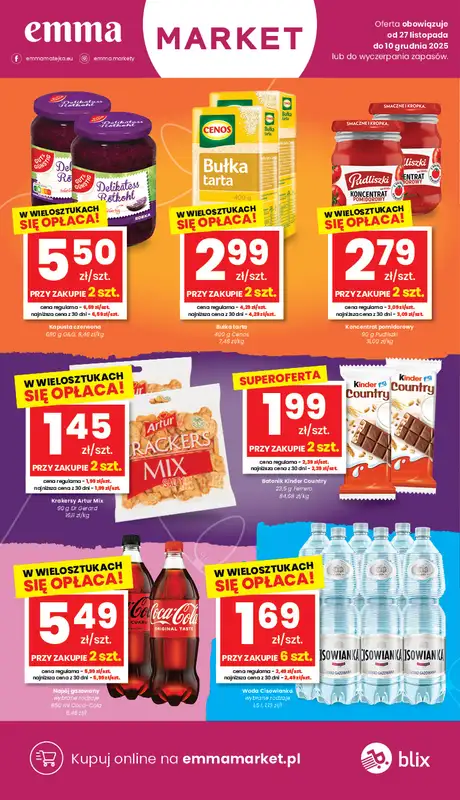 emma MARKET - gazetka promocyjna Gazetka od czwartku 27.11 do środy 10.12 - strona 5