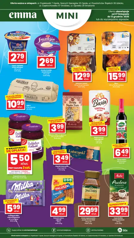 emma MARKET - gazetka promocyjna Plakaty promocyjne - Emma Mini  
