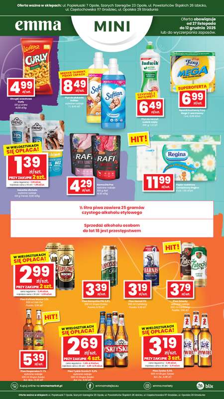 emma MARKET - gazetka promocyjna Plakaty promocyjne - Emma Mini od czwartku 27.11 do piątku 12.12 - strona 4