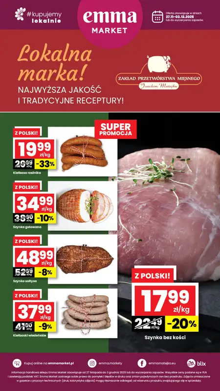 emma MARKET - gazetka promocyjna Plakat promocyjny  