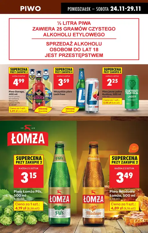 Biedronka - gazetka promocyjna Od poniedziałku, Z ladą tradycyjną od poniedziałku 24.11 do soboty 29.11 - strona 76