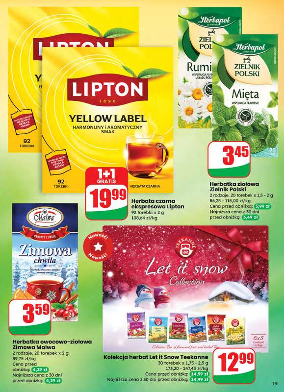 Dino - gazetka promocyjna Gazetka od środy 26.11 do wtorku 02.12 - strona 15