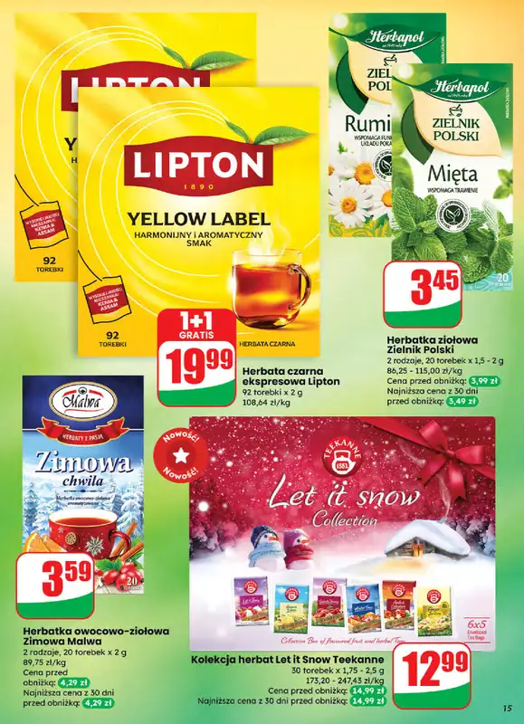 Dino - gazetka promocyjna Gazetka od środy 26.11 do wtorku 02.12 - strona 15