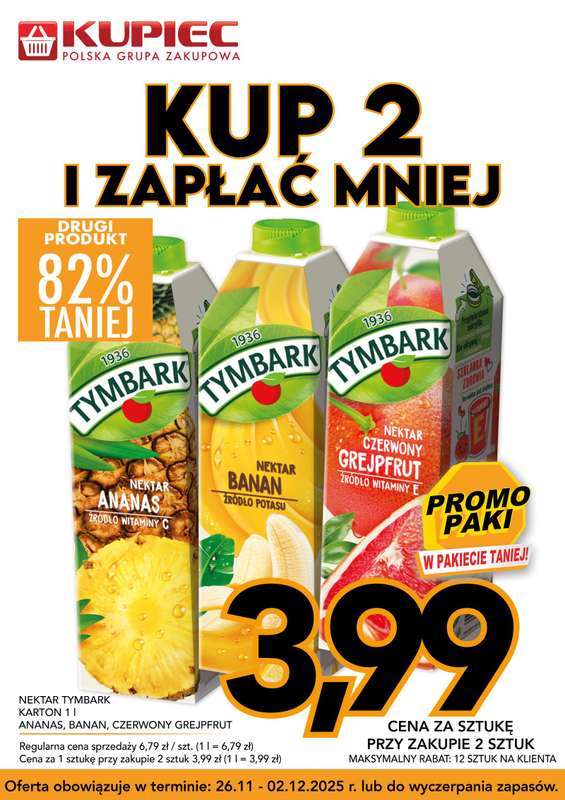 Kupiec - gazetka promocyjna Promopaki od środy 26.11 do wtorku 02.12 - strona 10