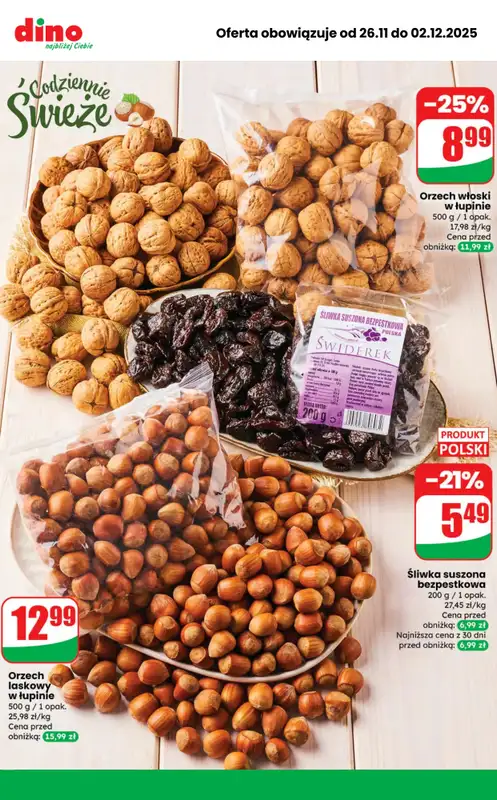 Dino - gazetka promocyjna MEGA promocje! od środy 26.11 do wtorku 02.12 - strona 9