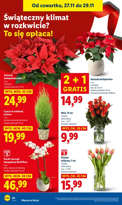 Lidl - gazetka promocyjna Oferta od czwartku od czwartku 27.11 do soboty 29.11 - strona 64