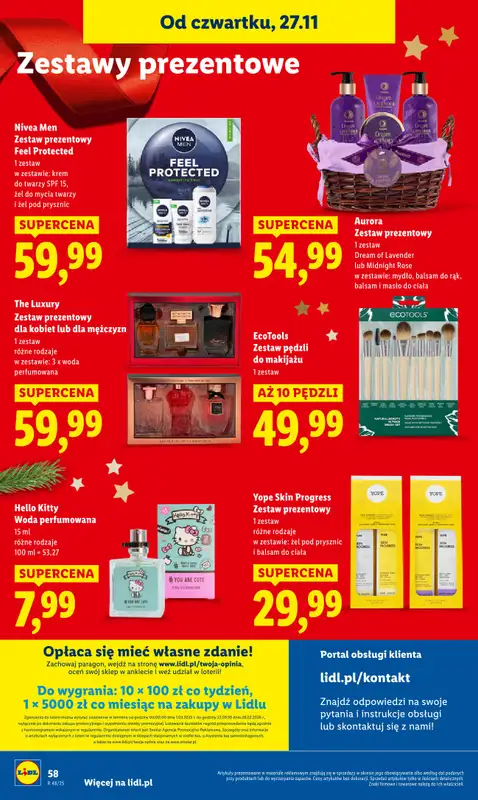 Lidl - gazetka promocyjna Oferta od czwartku od czwartku 27.11 do soboty 29.11 - strona 58