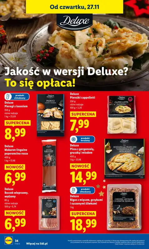 Lidl - gazetka promocyjna Oferta od czwartku od czwartku 27.11 do soboty 29.11 - strona 34
