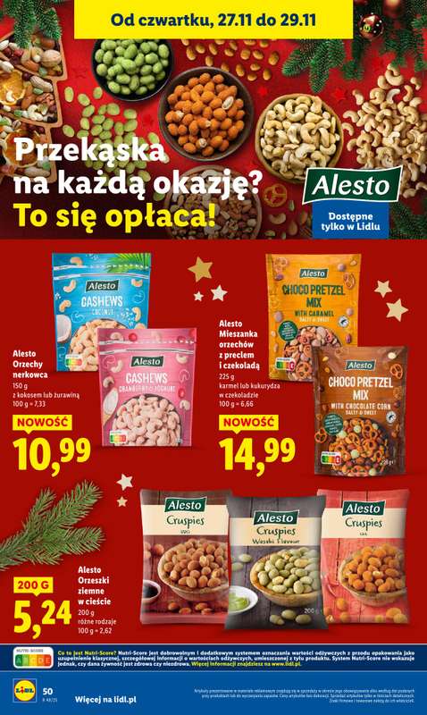 Lidl - gazetka promocyjna Oferta od czwartku od czwartku 27.11 do soboty 29.11 - strona 50