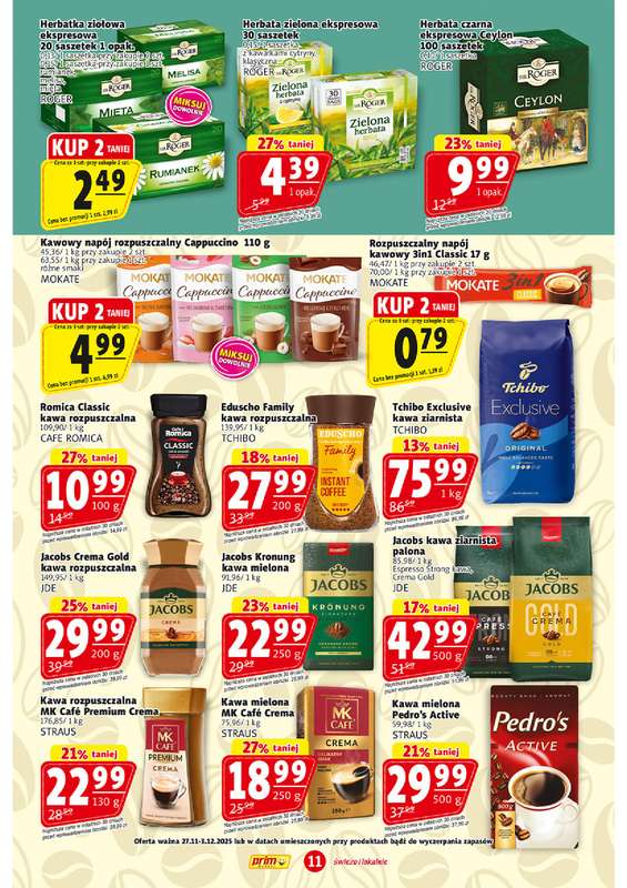 Prim Market - gazetka promocyjna Gazetka od czwartku 27.11 do środy 03.12 - strona 11
