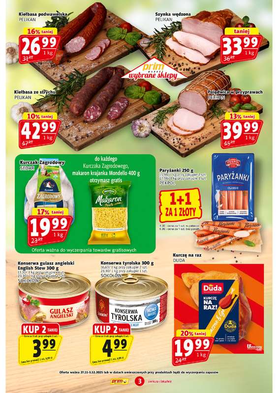 Prim Market - gazetka promocyjna Gazetka od czwartku 27.11 do środy 03.12 - strona 3