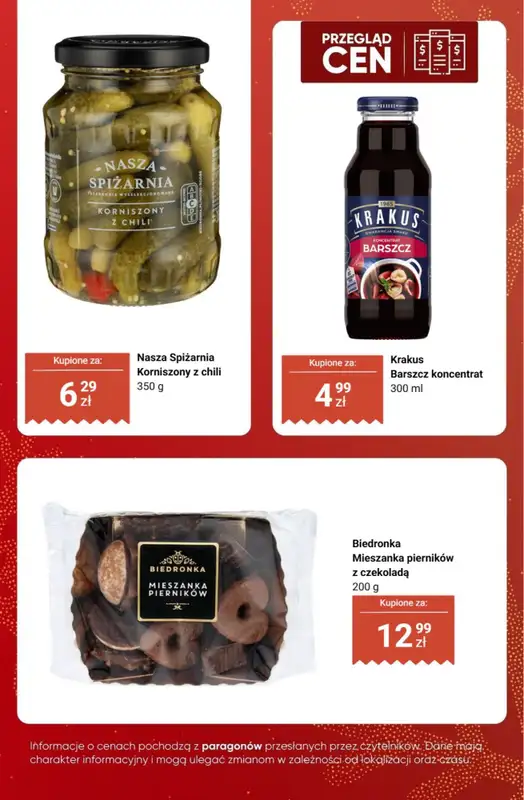 Biedronka - gazetka promocyjna Świąteczna spiżarnia - przegląd cen od czwartku 27.11 do soboty 29.11 - strona 9