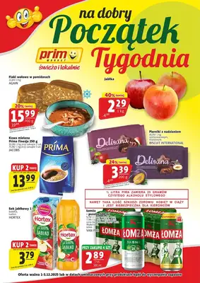Prim Market - gazetka promocyjna Na dobry początek tygodnia od poniedziałku 01.12 do środy 03.12