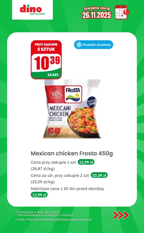 Dino - gazetka promocyjna Specjalna oferta na 26.11.2025 - promocje spoza gazetki od środy 26.11 do środy 26.11 - strona 9