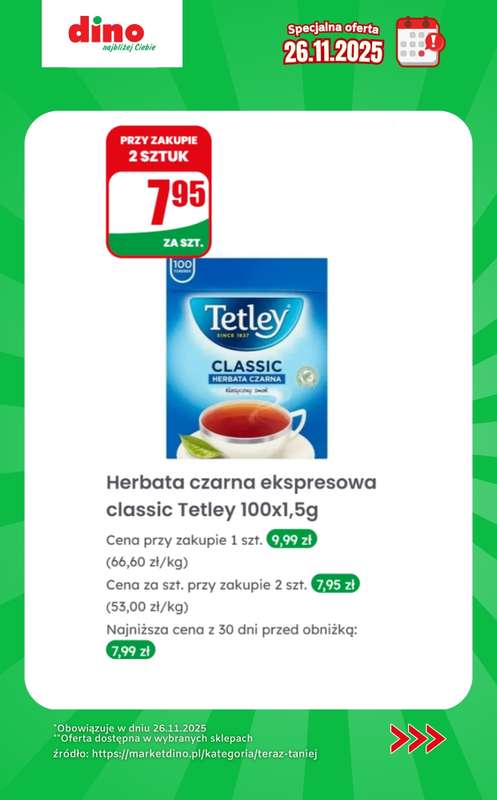 Dino - gazetka promocyjna Specjalna oferta na 26.11.2025 - promocje spoza gazetki od środy 26.11 do środy 26.11 - strona 8