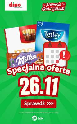 Dino - gazetka promocyjna Specjalna oferta na 26.11.2025 - promocje spoza gazetki od środy 26.11 do środy 26.11