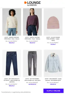 Lounge by Zalando - gazetka promocyjna Specjalne okazje:  Levi's® - Kobiety od środy 26.11 do niedzieli 30.11 - strona 8