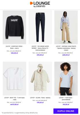 Lounge by Zalando - gazetka promocyjna Specjalne okazje:  Levi's® - Kobiety od środy 26.11 do niedzieli 30.11 - strona 9