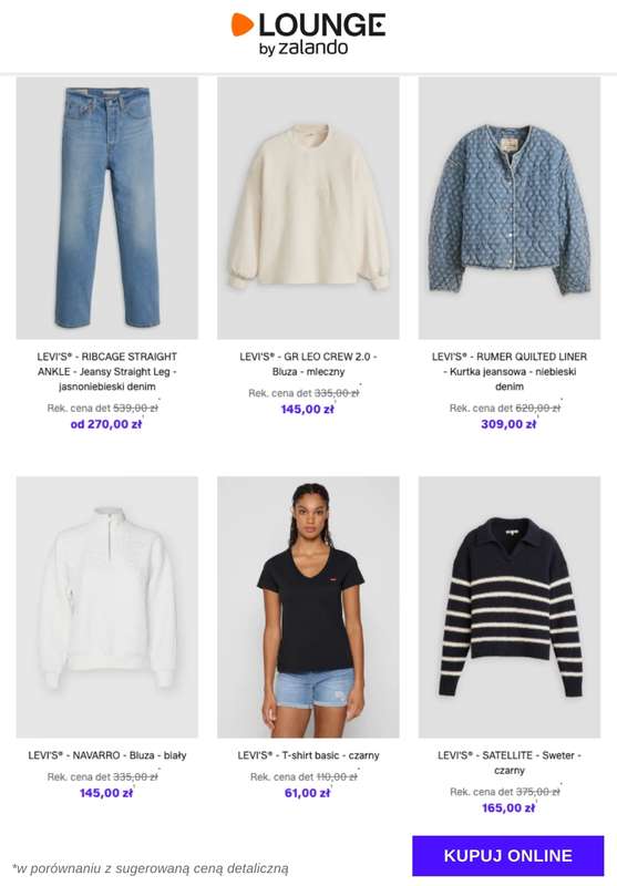 Lounge by Zalando - gazetka promocyjna Specjalne okazje:  Levi's® - Kobiety od środy 26.11 do niedzieli 30.11 - strona 4
