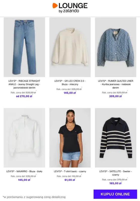 Lounge by Zalando - gazetka promocyjna Specjalne okazje:  Levi's® - Kobiety od środy 26.11 do niedzieli 30.11 - strona 4