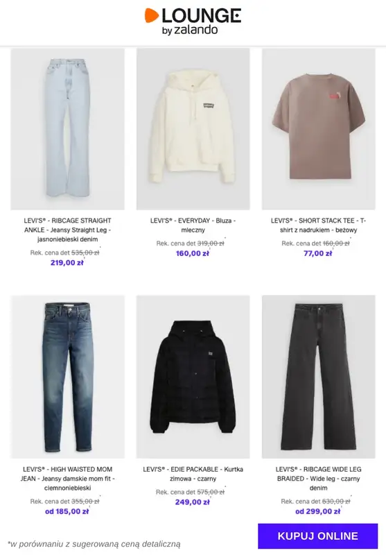 Lounge by Zalando - gazetka promocyjna Specjalne okazje:  Levi's® - Kobiety od środy 26.11 do niedzieli 30.11 - strona 2