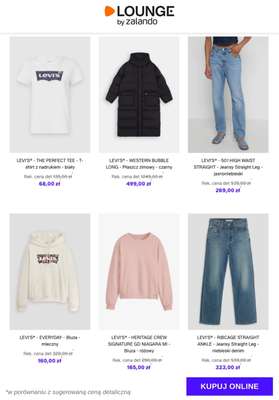 Lounge by Zalando - gazetka promocyjna Specjalne okazje:  Levi's® - Kobiety od środy 26.11 do niedzieli 30.11 - strona 5