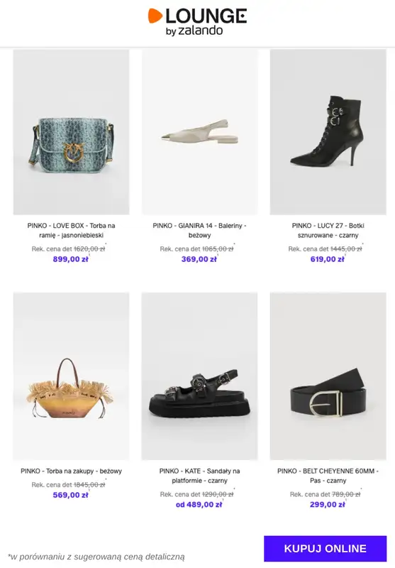 Lounge by Zalando - gazetka promocyjna Do -75% Pinko - Buty & Akcesoria od środy 26.11 do soboty 29.11 - strona 6