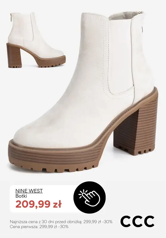 CCC - gazetka promocyjna PROMOCJE - zimowe obuwie damskie od środy 26.11  - strona 8