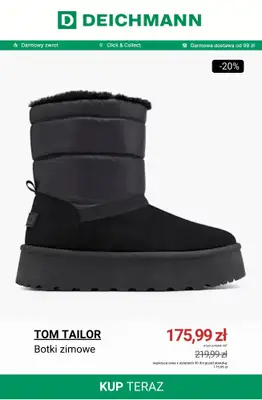 Deichmann - gazetka promocyjna Do -50% na botki zimowe i śniegowce od środy 26.11 do poniedziałku 01.12 - strona 7