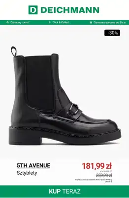 Deichmann - gazetka promocyjna Do -50% na botki zimowe i śniegowce od środy 26.11 do poniedziałku 01.12 - strona 5
