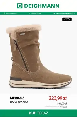 Deichmann - gazetka promocyjna Do -50% na botki zimowe i śniegowce od środy 26.11 do poniedziałku 01.12 - strona 4