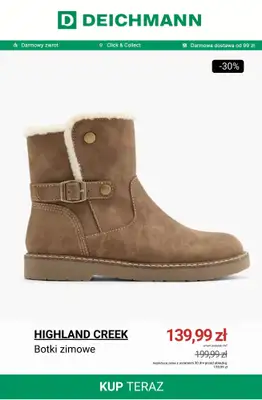 Deichmann - gazetka promocyjna Do -50% na botki zimowe i śniegowce od środy 26.11 do poniedziałku 01.12 - strona 12