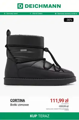 Deichmann - gazetka promocyjna Do -50% na botki zimowe i śniegowce od środy 26.11 do poniedziałku 01.12 - strona 6