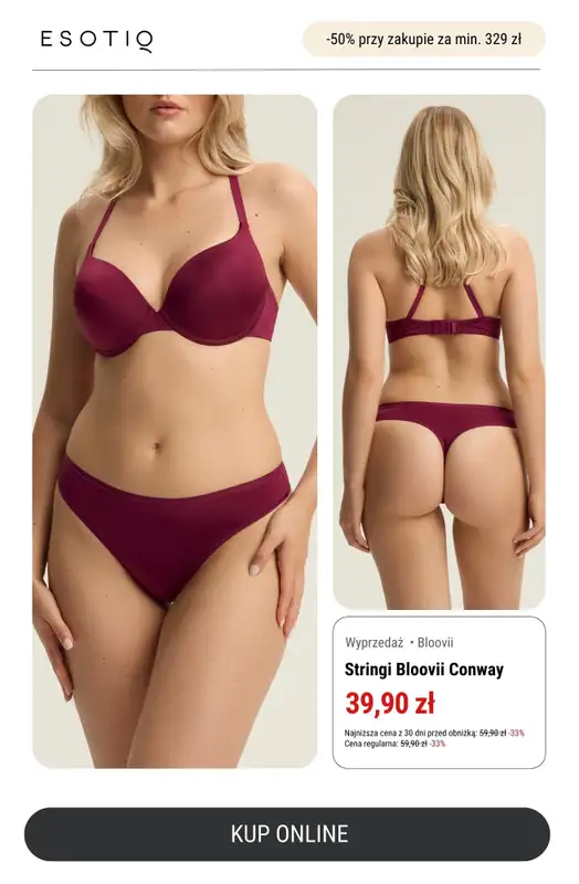 Esotiq - gazetka promocyjna -50% przy zakupach za min. 329 zł od środy 26.11 do niedzieli 30.11 - strona 7