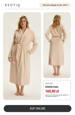 Esotiq - gazetka promocyjna -50% przy zakupach za min. 329 zł od środy 26.11 do niedzieli 30.11 - strona 9