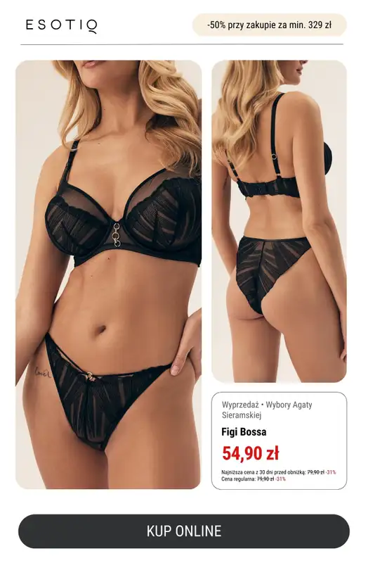 Esotiq - gazetka promocyjna -50% przy zakupach za min. 329 zł od środy 26.11 do niedzieli 30.11 - strona 3