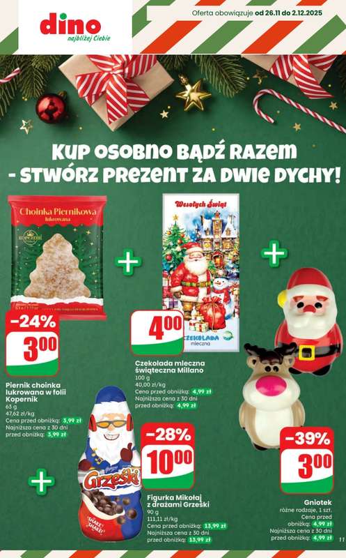 Dino - gazetka promocyjna Słodycze na święta - SUPER OFERTY! od czwartku 27.11  - strona 10