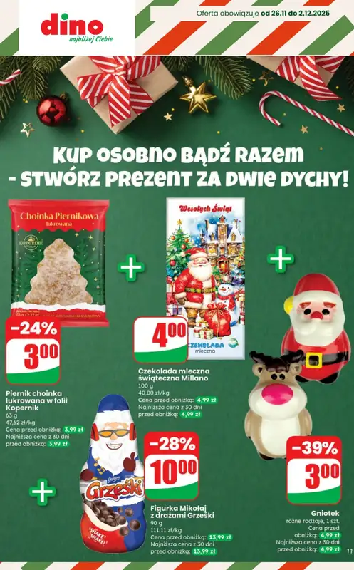 Dino - gazetka promocyjna Słodycze na święta - SUPER OFERTY! od czwartku 27.11  - strona 10