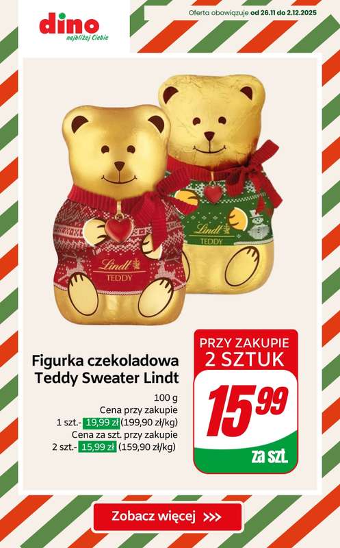 Dino - gazetka promocyjna Słodycze na święta - SUPER OFERTY! od czwartku 27.11  - strona 7