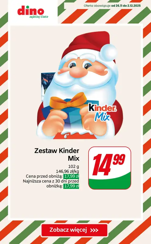 Dino - gazetka promocyjna Słodycze na święta - SUPER OFERTY! od czwartku 27.11  - strona 8