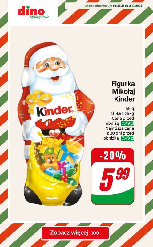 Dino - gazetka promocyjna Słodycze na święta - SUPER OFERTY! od czwartku 27.11  - strona 3