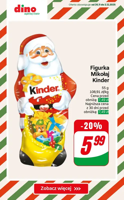 Dino - gazetka promocyjna Słodycze na święta - SUPER OFERTY! od czwartku 27.11  - strona 3