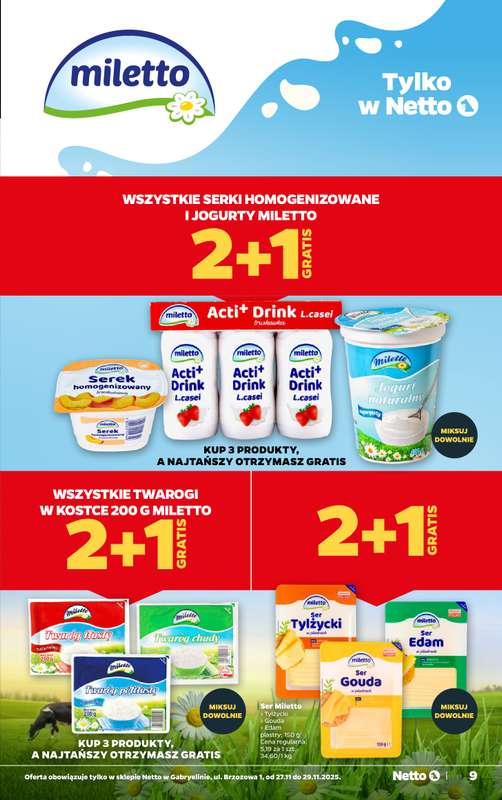 Netto - gazetka promocyjna Gabryelin - Wielkie otwarcie już w czwartek 27.11 od czwartku 27.11 do soboty 29.11 - strona 9