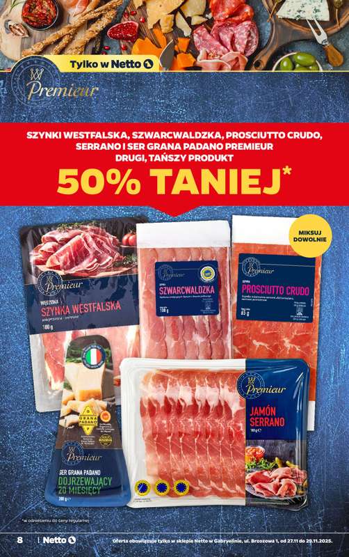 Netto - gazetka promocyjna Gabryelin - Wielkie otwarcie już w czwartek 27.11 od czwartku 27.11 do soboty 29.11 - strona 8