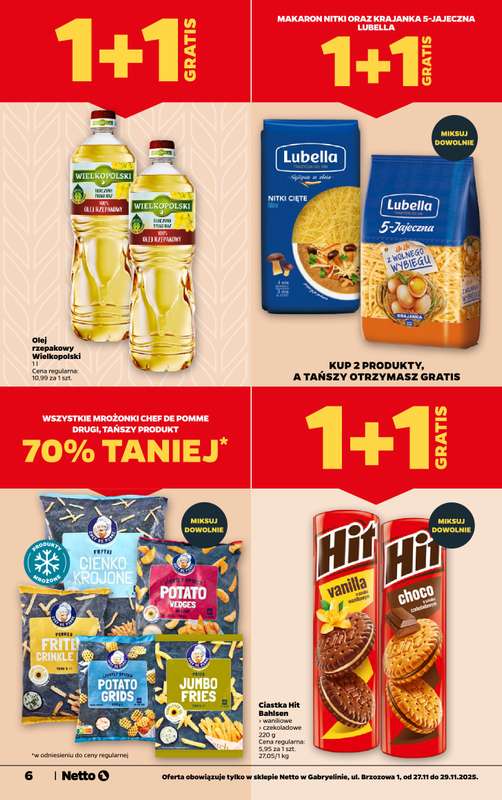 Netto - gazetka promocyjna Gabryelin - Wielkie otwarcie już w czwartek 27.11 od czwartku 27.11 do soboty 29.11 - strona 6